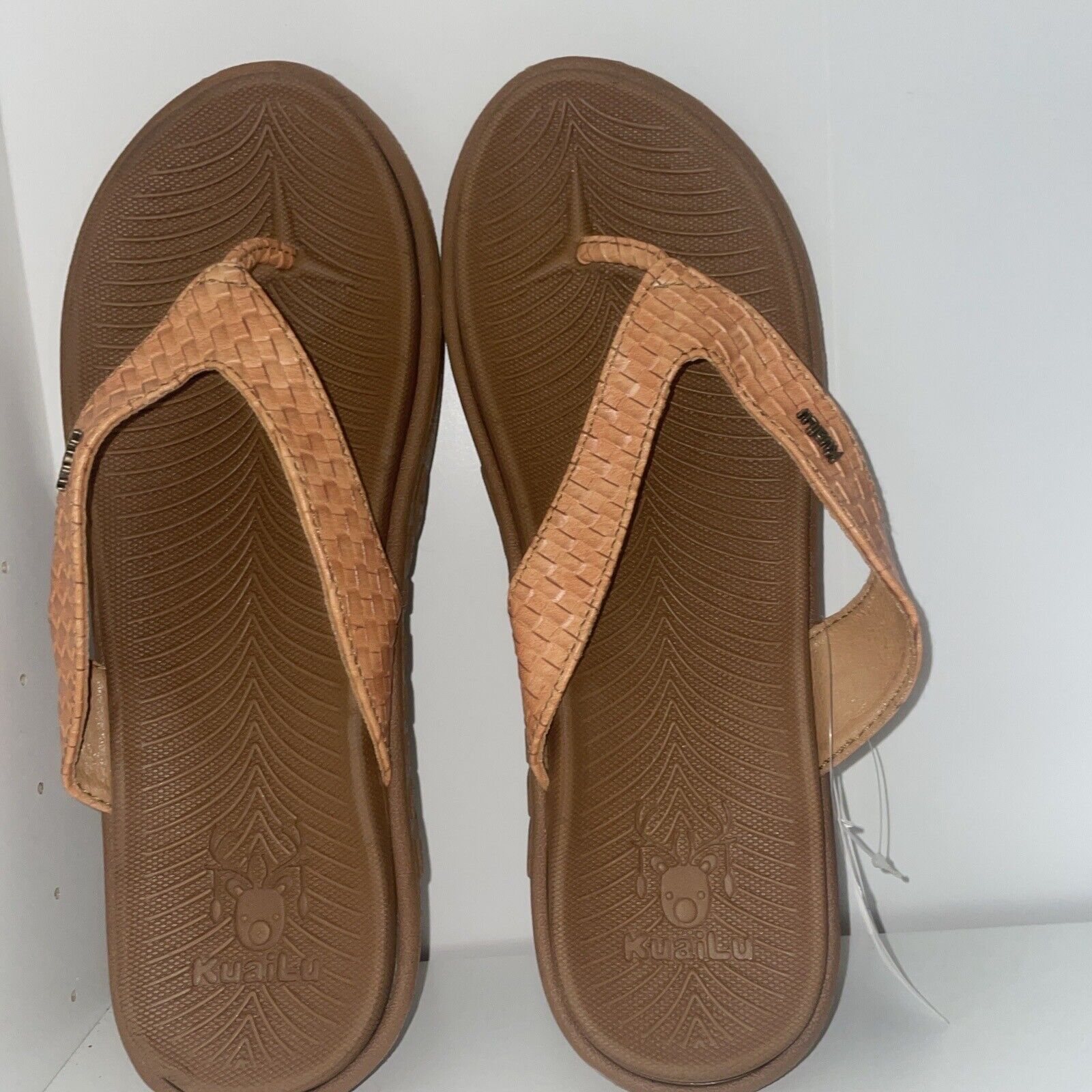 Women's Yoga Flip Flops With Arch Support Kuailu Thong Sandals Size 10.5